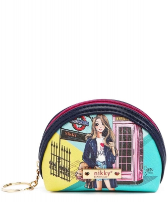 Nikky By Nicole Lee Half Moon Binded Coin Purse NK21013 MISS YOUR CALL